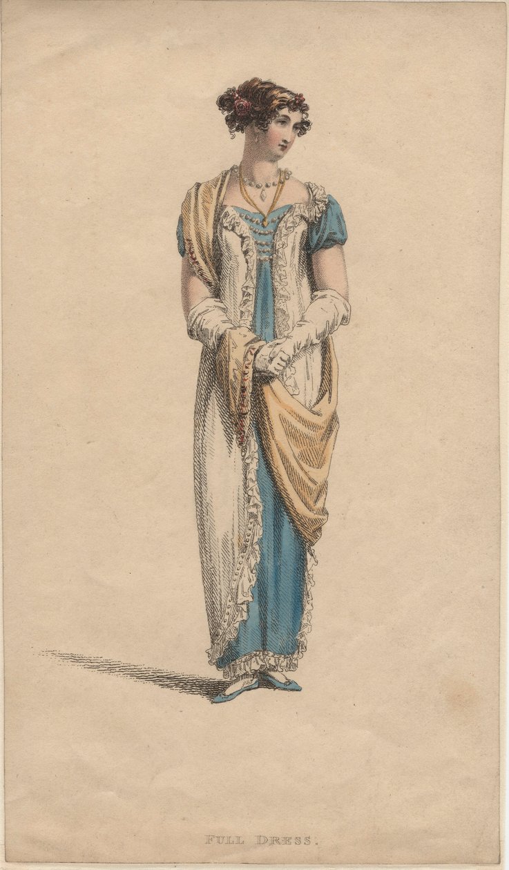 Hel klänning, 1817 av English School