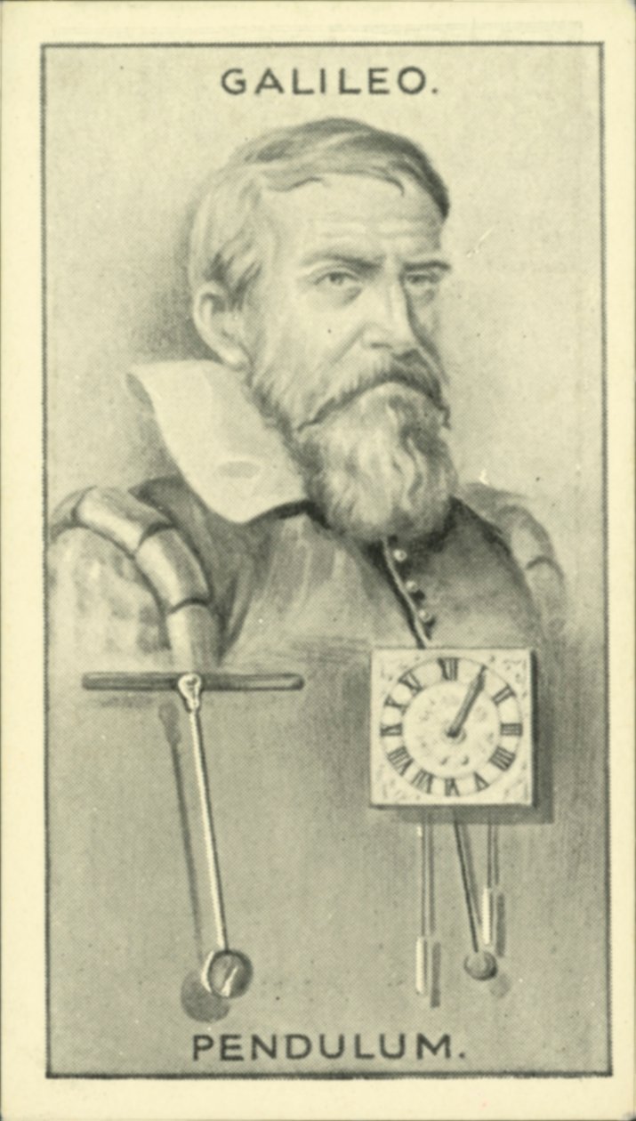 Galileo, Pendel (litografi) av English School
