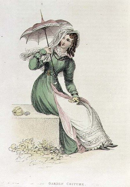 Garden Costume, modeplatta från Ackermann