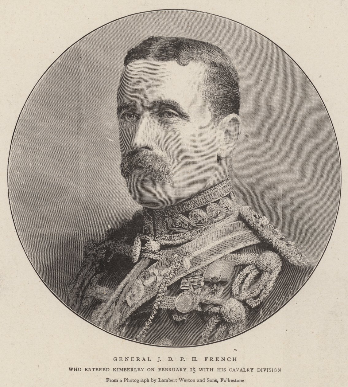 General J D P H French (gravyr) av English School