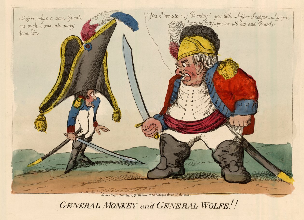 General Monkey och General Wolfe!!, pub W. Holland av English School