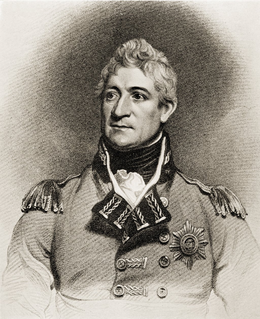 General Sir Thomas Picton (1758-1815) (lito) av English School