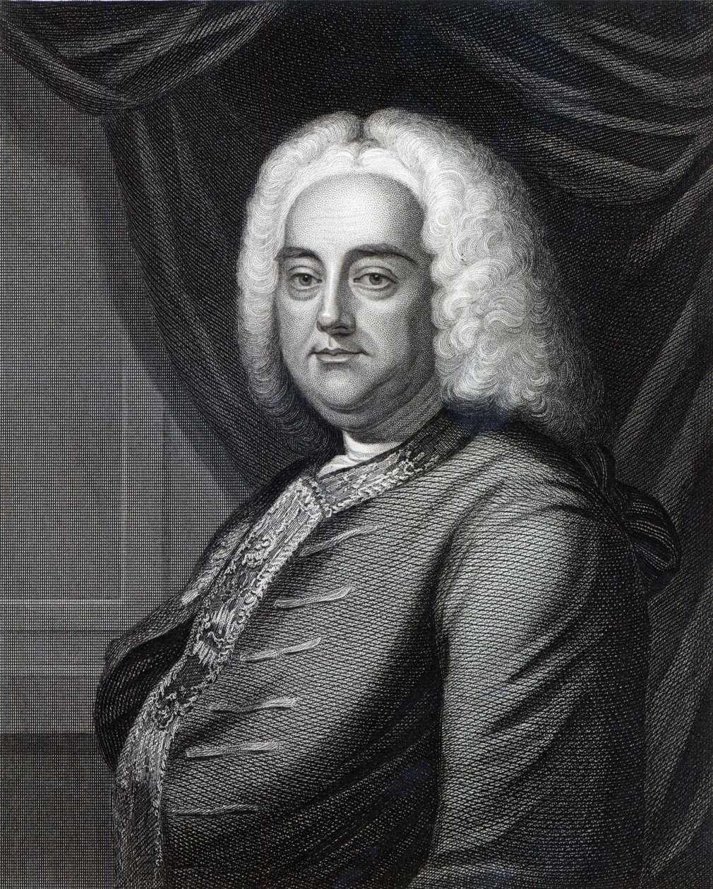 George Frideric Handel, graverad av Thomson (se även 377120) av English School