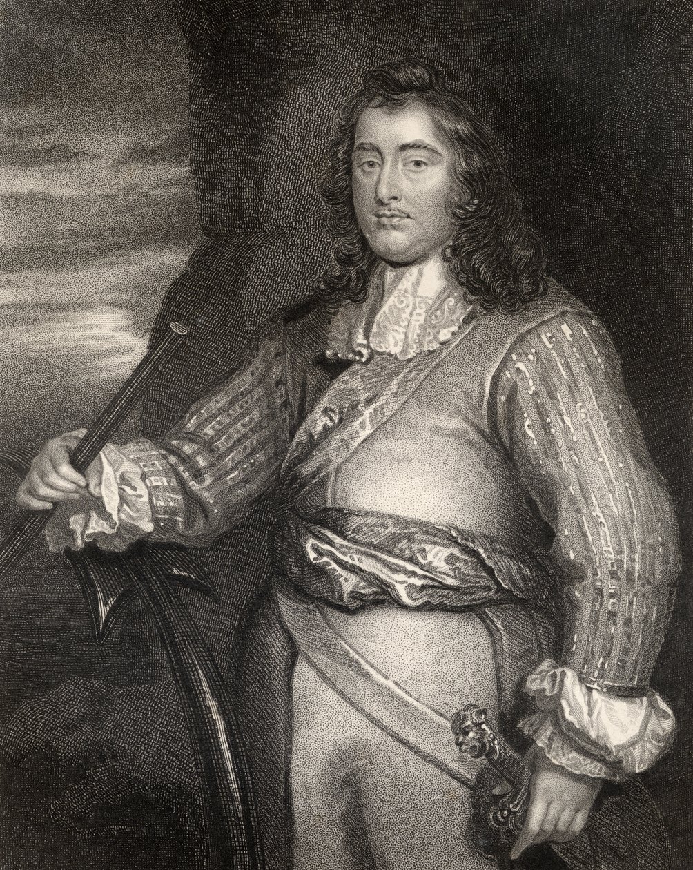 George Monck, graverad av W.T. Mote, från 
