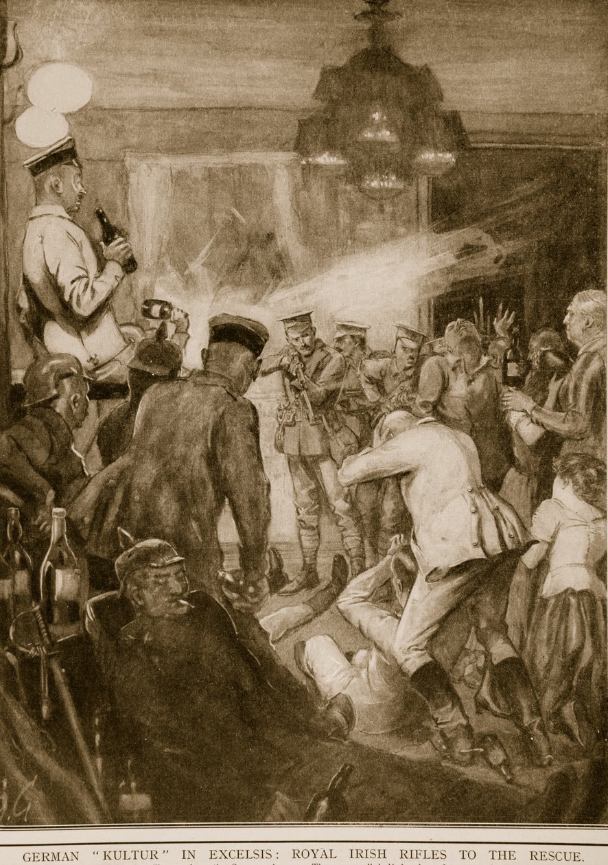 German Kultur in Excelsis: Royal Irish Rifles to the rescue, 1914-19 av English School