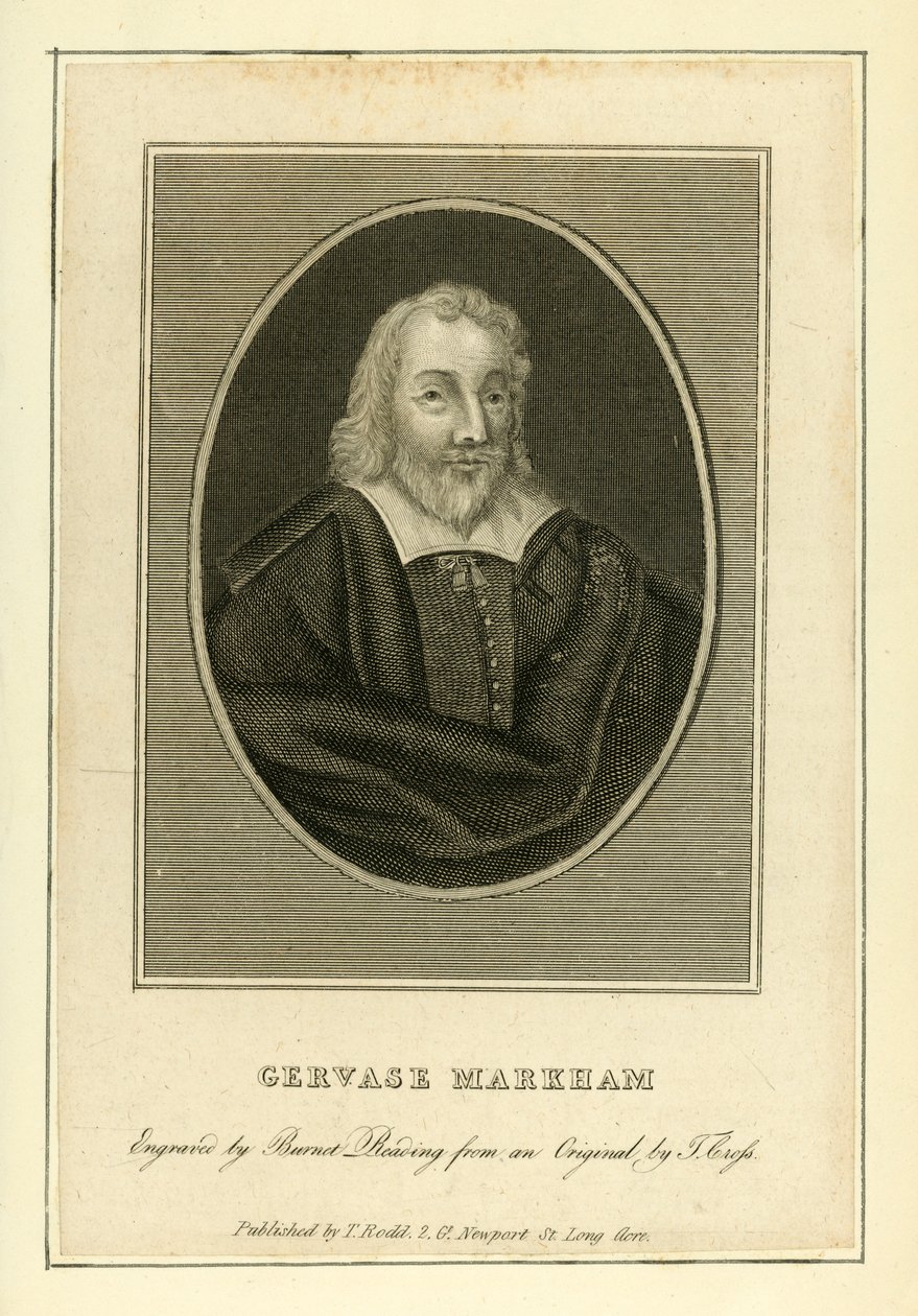 Gervase Markham (gravyr) av English School