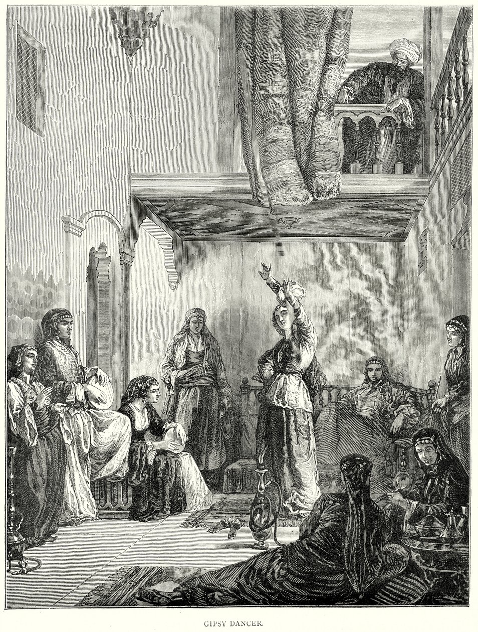 Gipsy Dancer (gravyr) av English School
