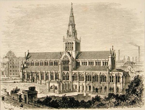 Glasgow Cathedral ca 1880, från "Scottish Pictures" publicerad av Religious Tract Society av English School