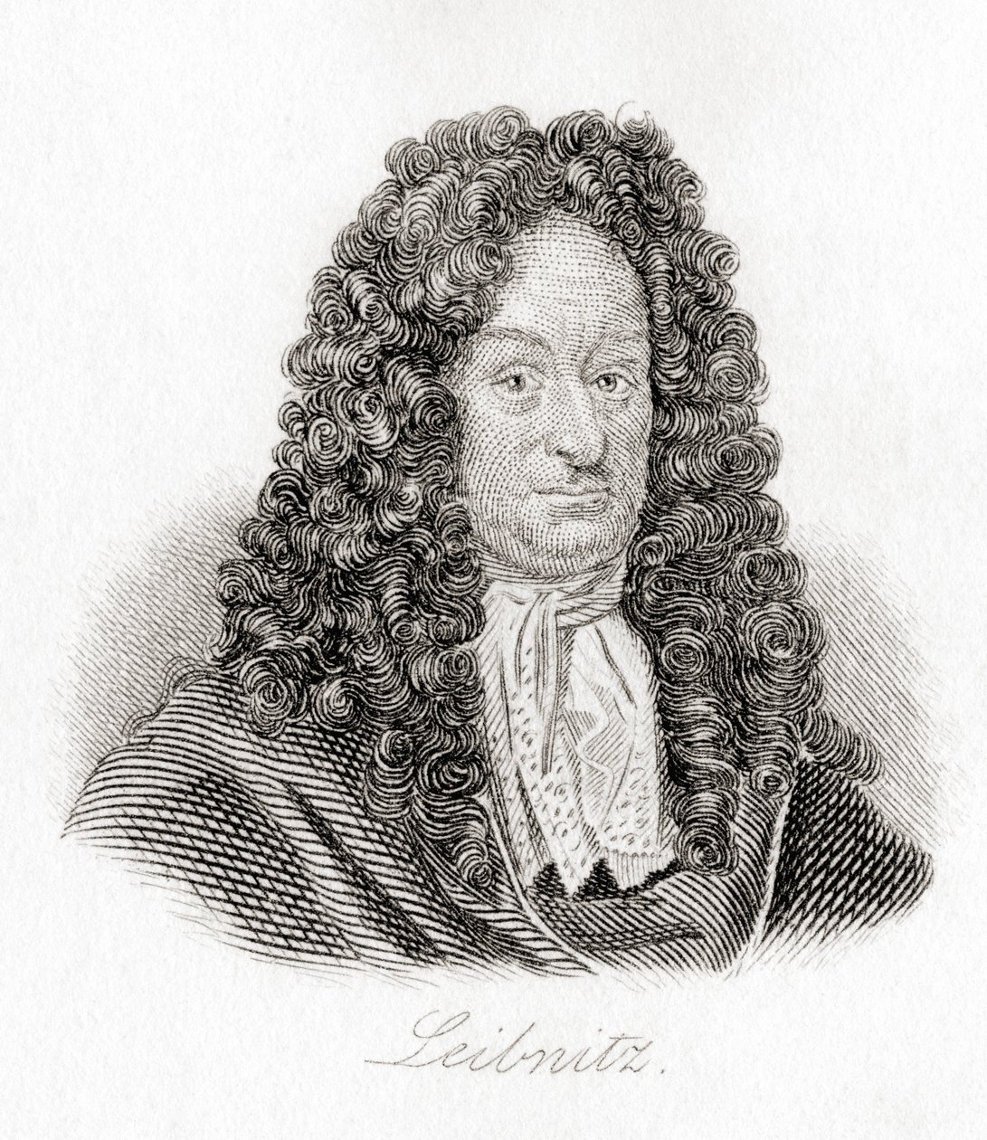 Gottfried Wilhelm av Leibniz av English School