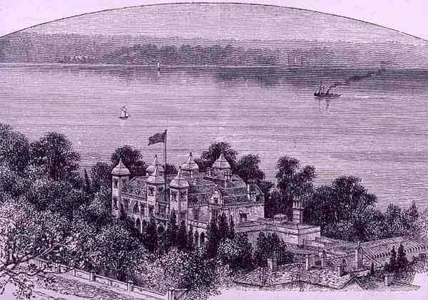 Government House, Perth, Western Australia, från "Australian Pictures", pub. av The Religious Tract Society av English School