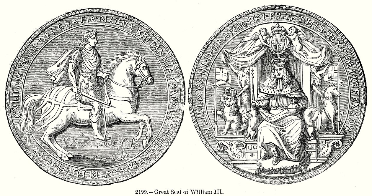 William III:s stora affär (gravyr) av English School