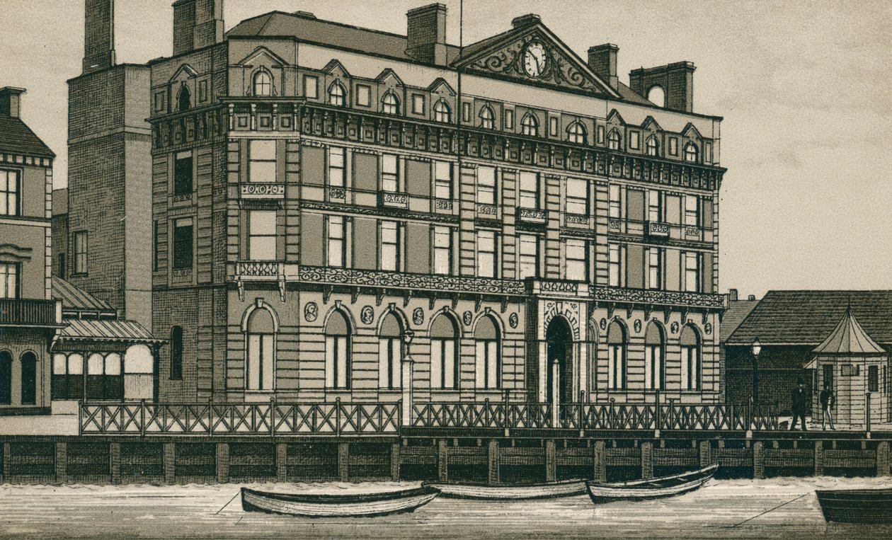 Great Eastern Hotel, Harwich (litografi) av English School