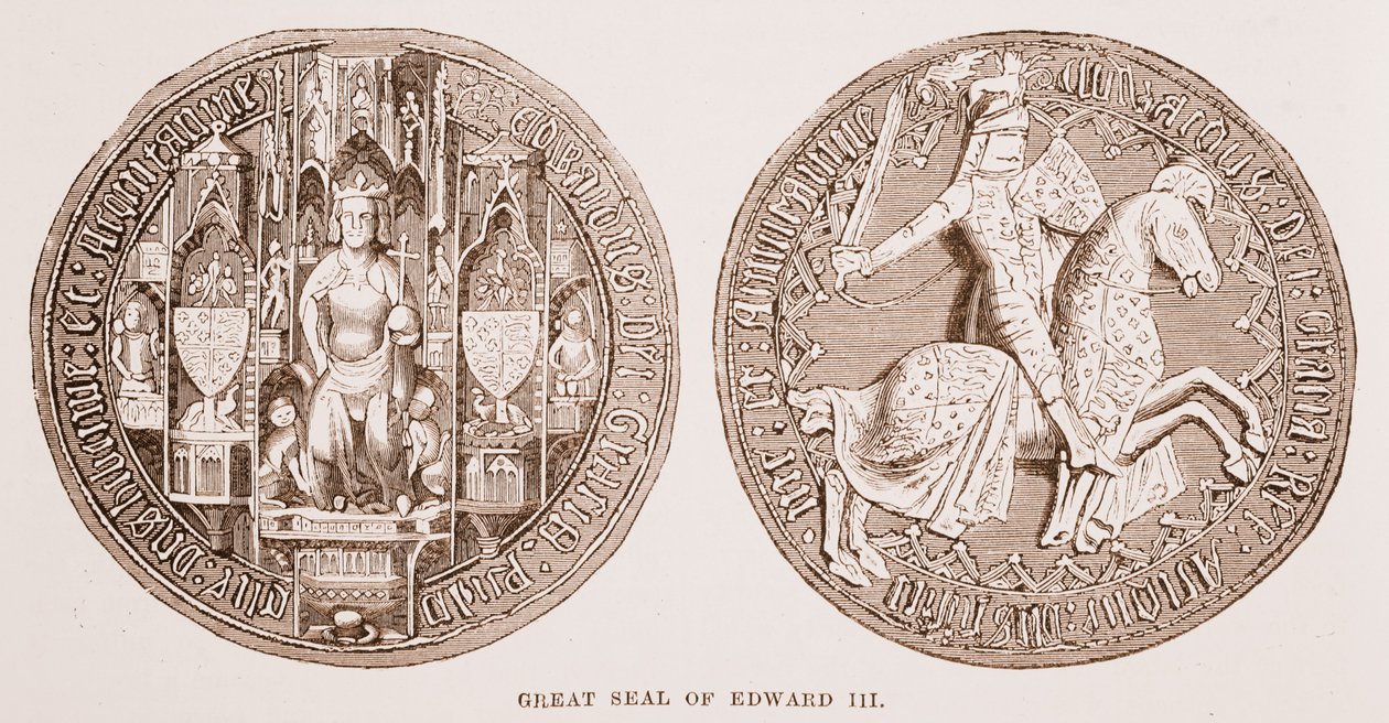 Edward III:s stora sigill av English School