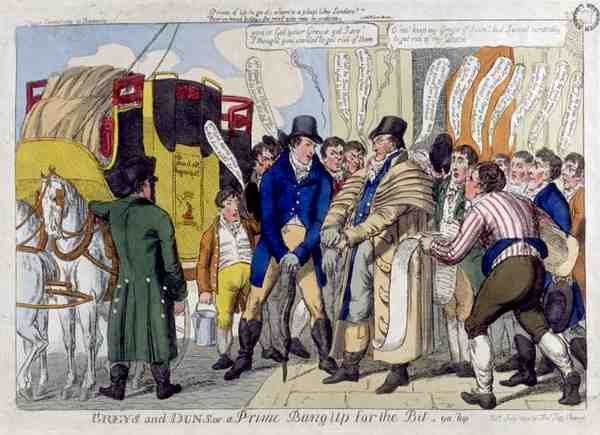 "Greys and Duns, or A Prime Bang Up for the Bit", pub. av Thomas Tegg av English School