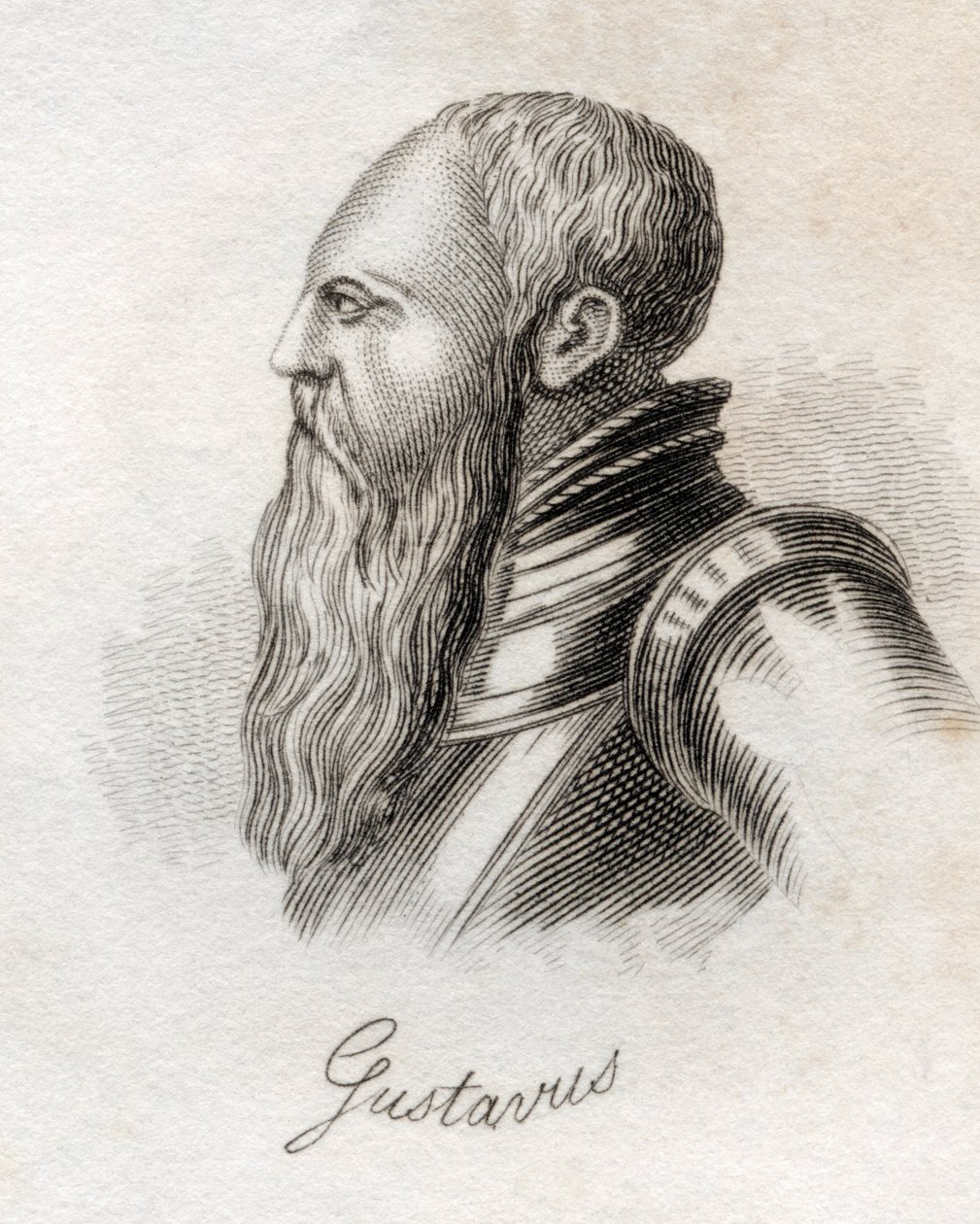 Gustav I, från Crabbs Historical Dictionary, publicerad 1825 av English School