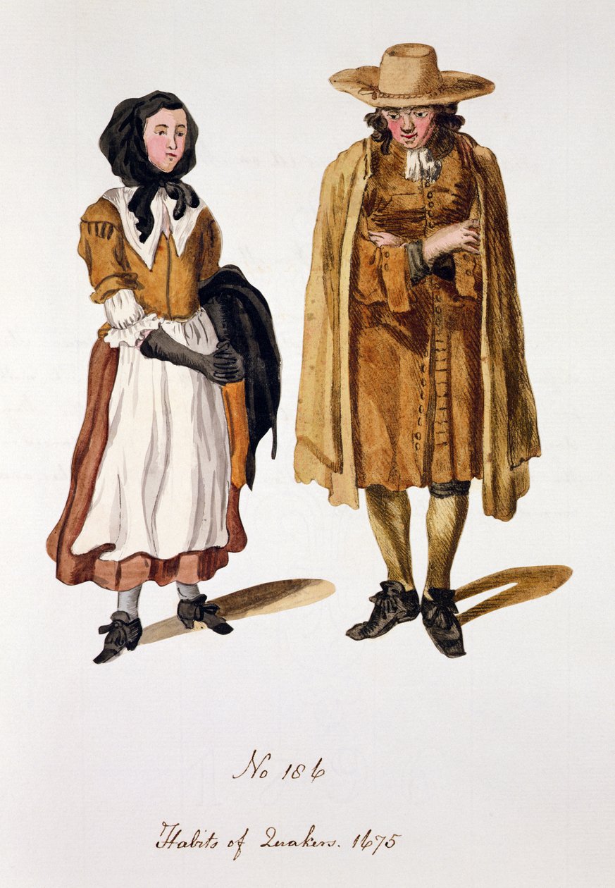 Kväkarnas vanor, 1675 av English School