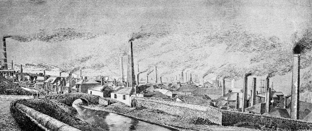 Hafod kopparverk (gravyr) av English School