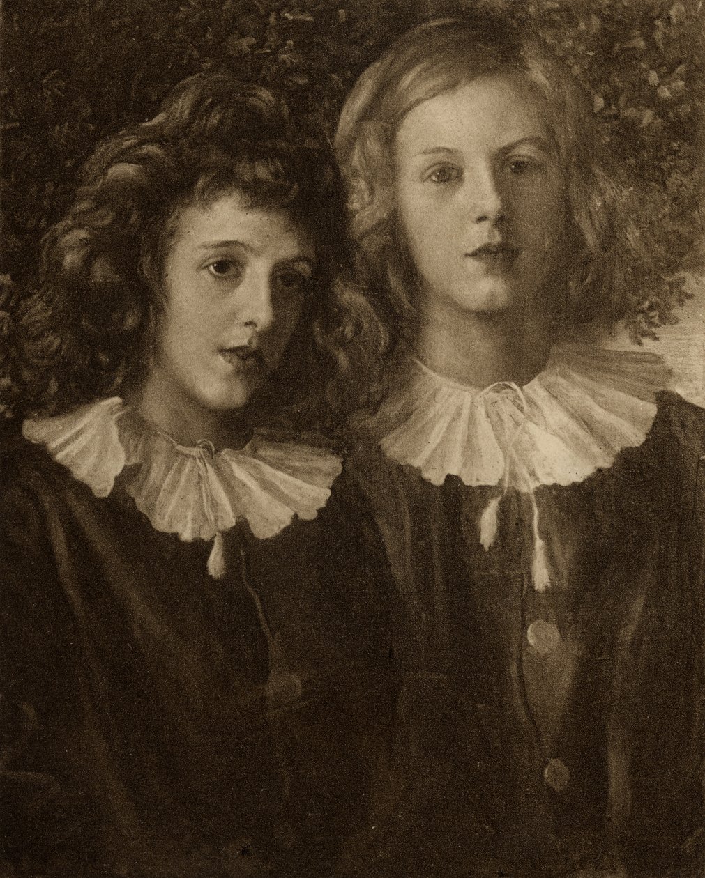 Hallam och Lionel Tennyson, söner till Alfred Lord Tennyson (1809-92) av English School