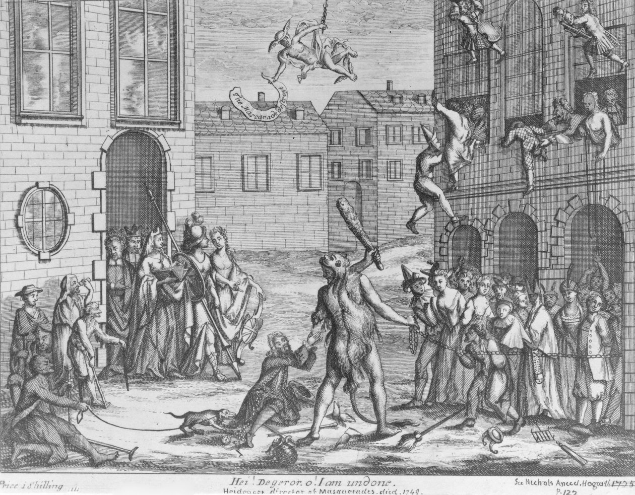 Hej! Degeror O! Jag är ogjort! Omkring 1724 av English School