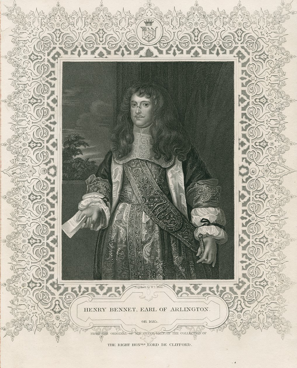 Henry Bennet, 1st Earl of Arlington, från "Lodge