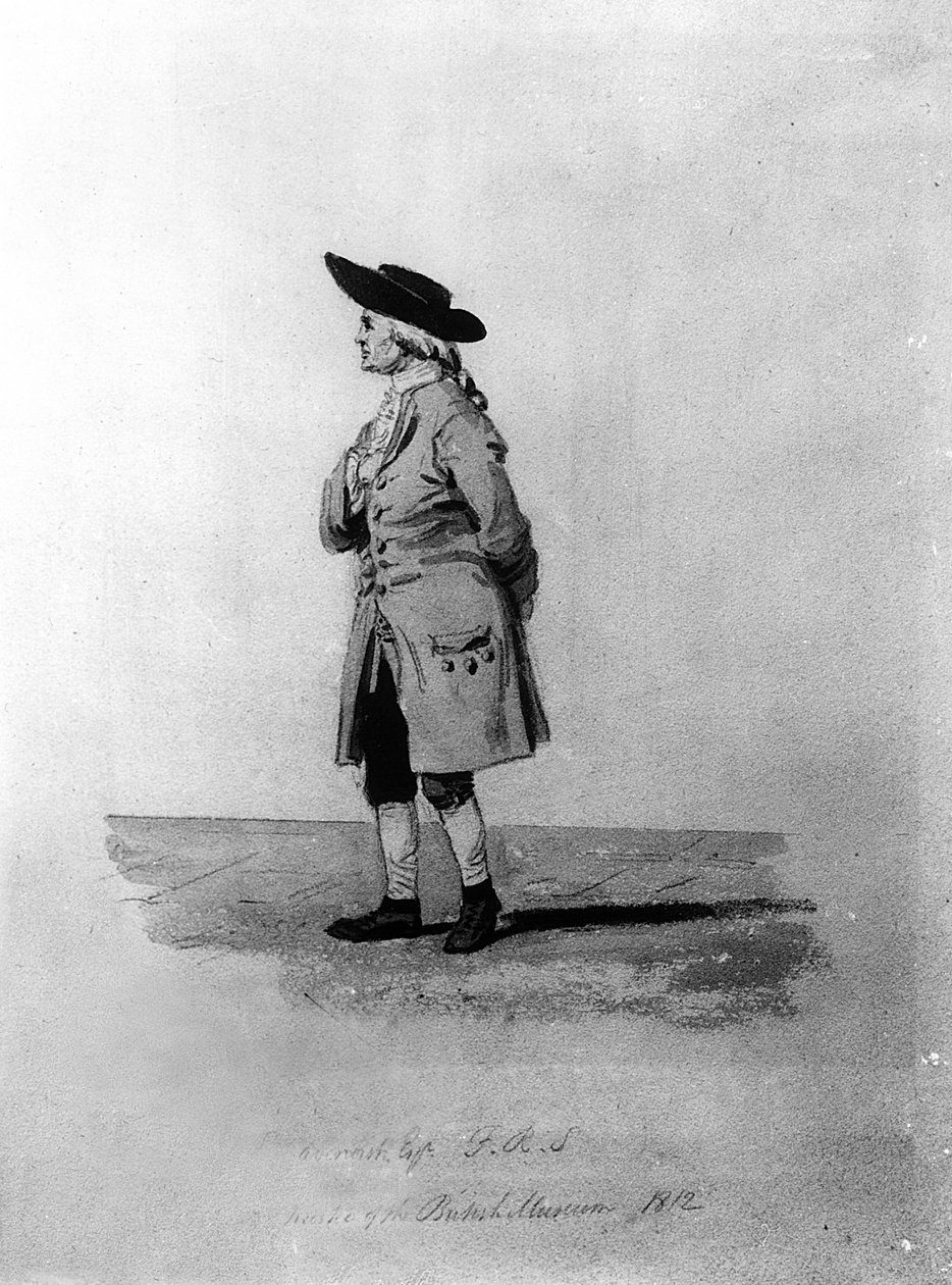 Henry Cavendish, F.R.S. (1731-1810), 1800-talet. (penna, bläck och tvätt) av English School