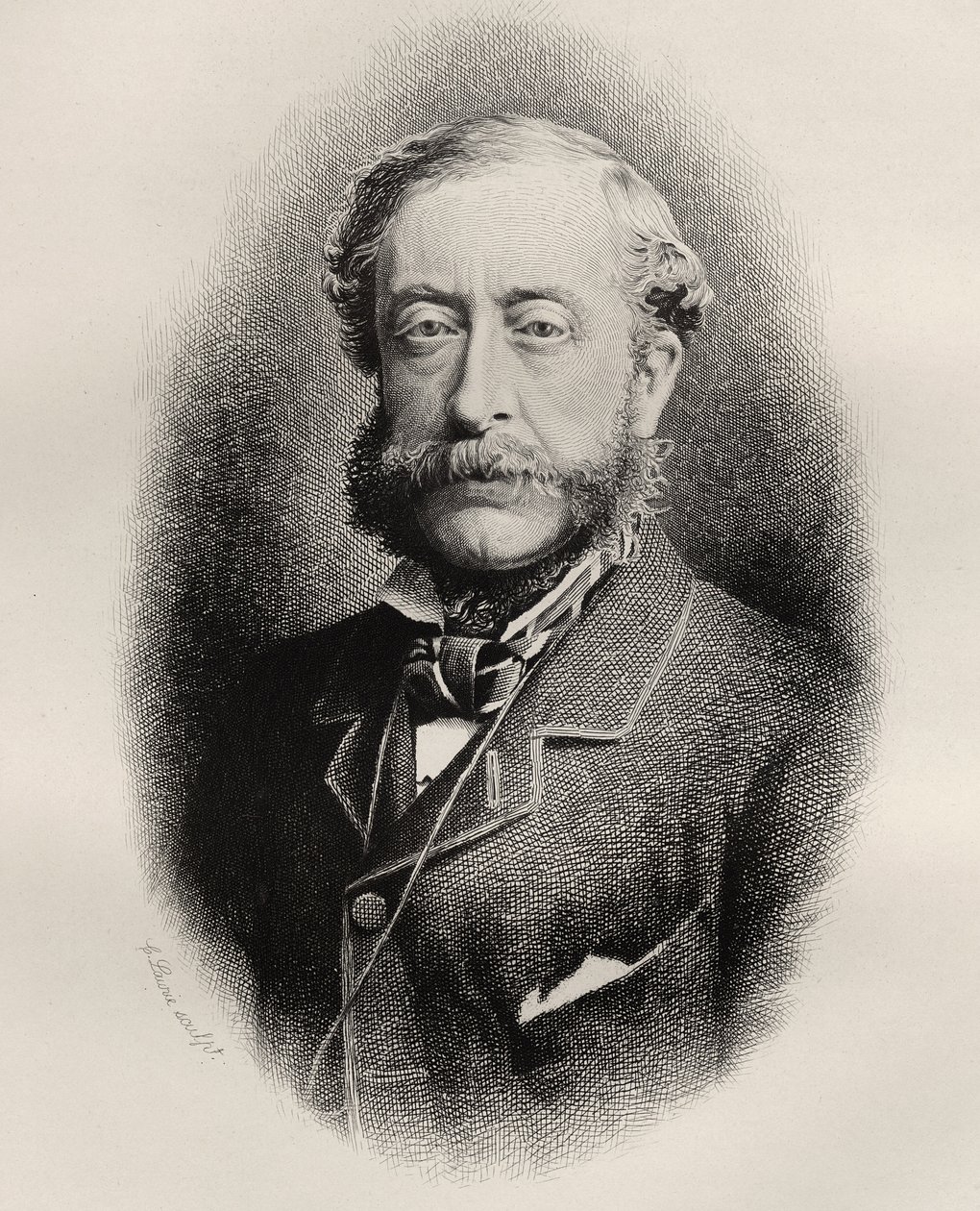 Henry Howard Molyneux Herbert, 4th Earl of Carnarvon, graverad av C. Laurie, från "The History of Freemasonry, volume I", utgiven av Thomas C. Jack, London, 1883. av English School