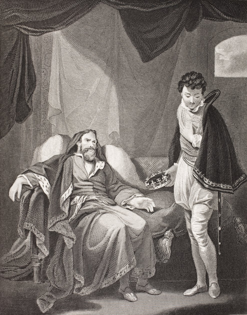 Henrik IV tillrättavisar prins Henrik, från 