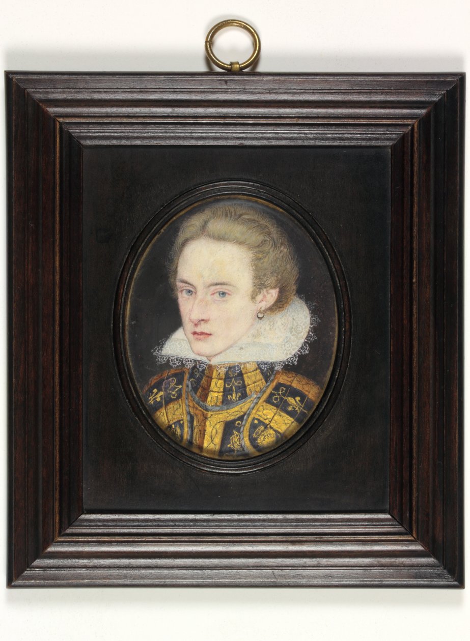 Henry Prince of Wales (akvarell på veläng) av English School