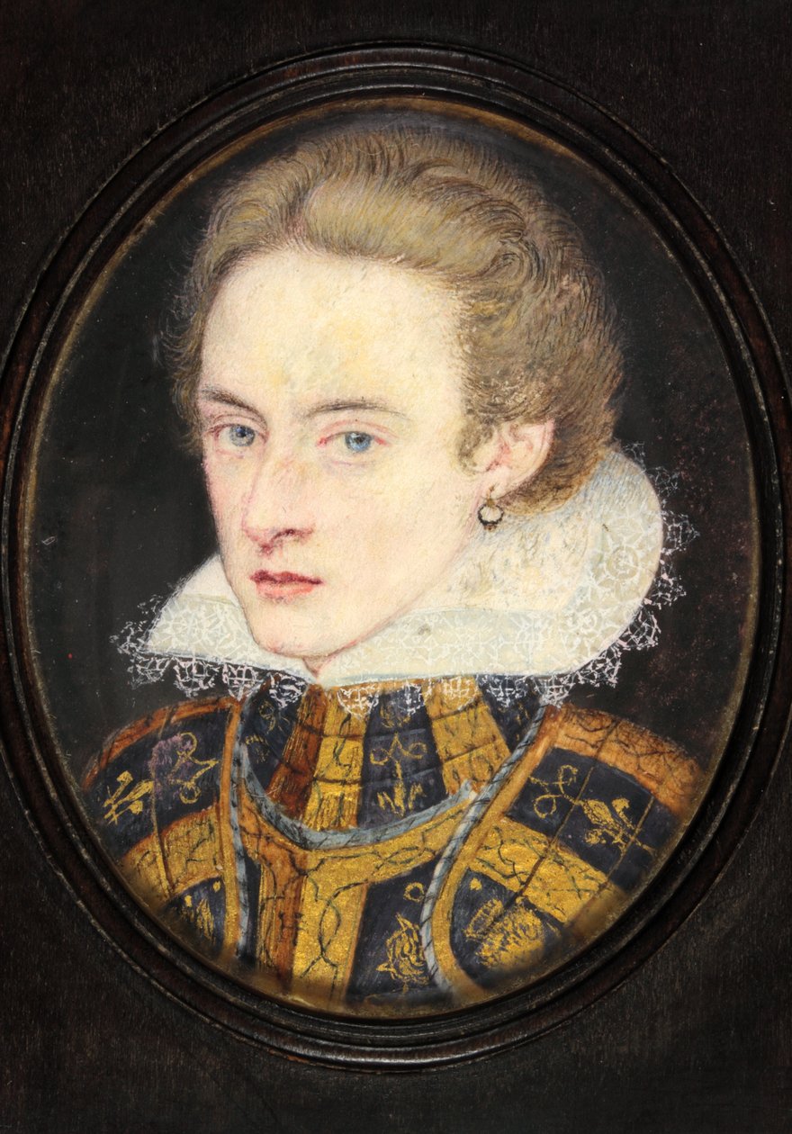 Henry Prince of Wales (akvarell på veläng) av English School