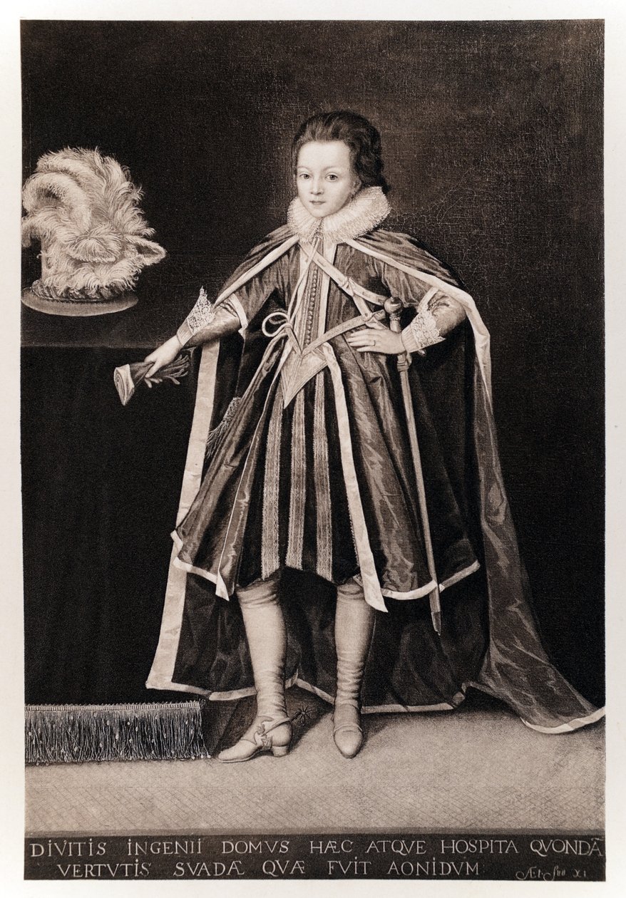 Henry, Prince of Wales, från James I och VI, tryckt av Manzi Joyant & Co. Paris, 1904 (kollotyp) av English School