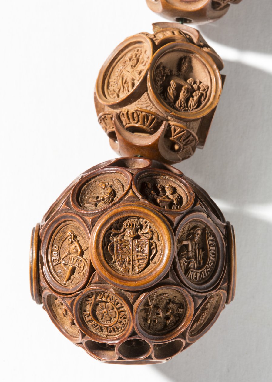 Henrik VIII:s rosenkrans (buxbom) av English School