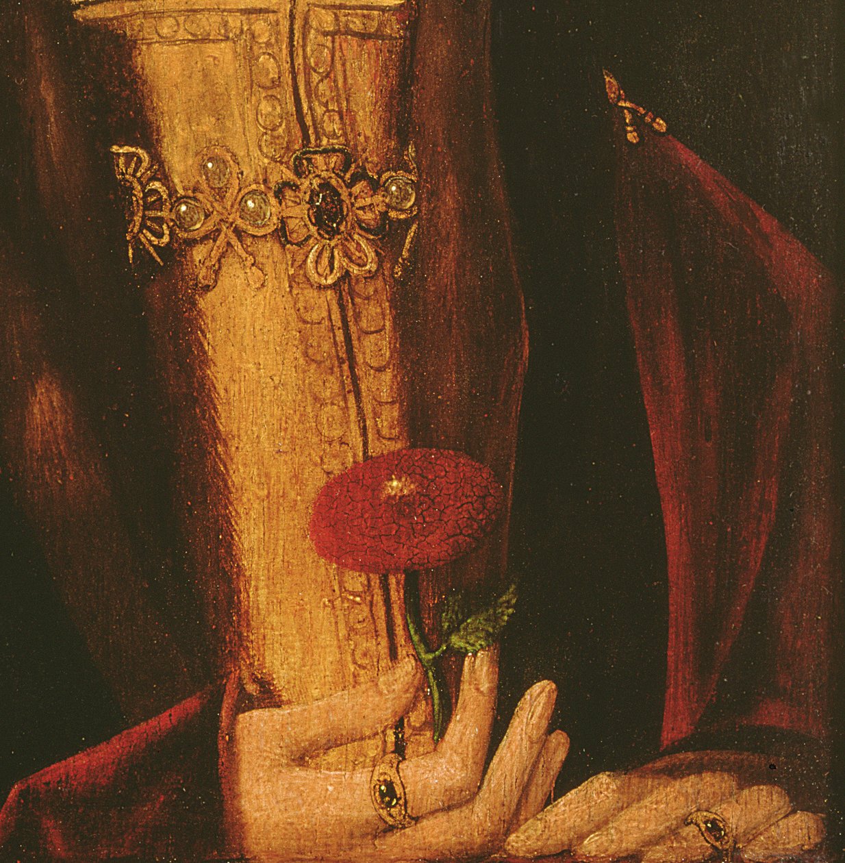 Henry VII (olja på panel) (detalj av 235451) av English School