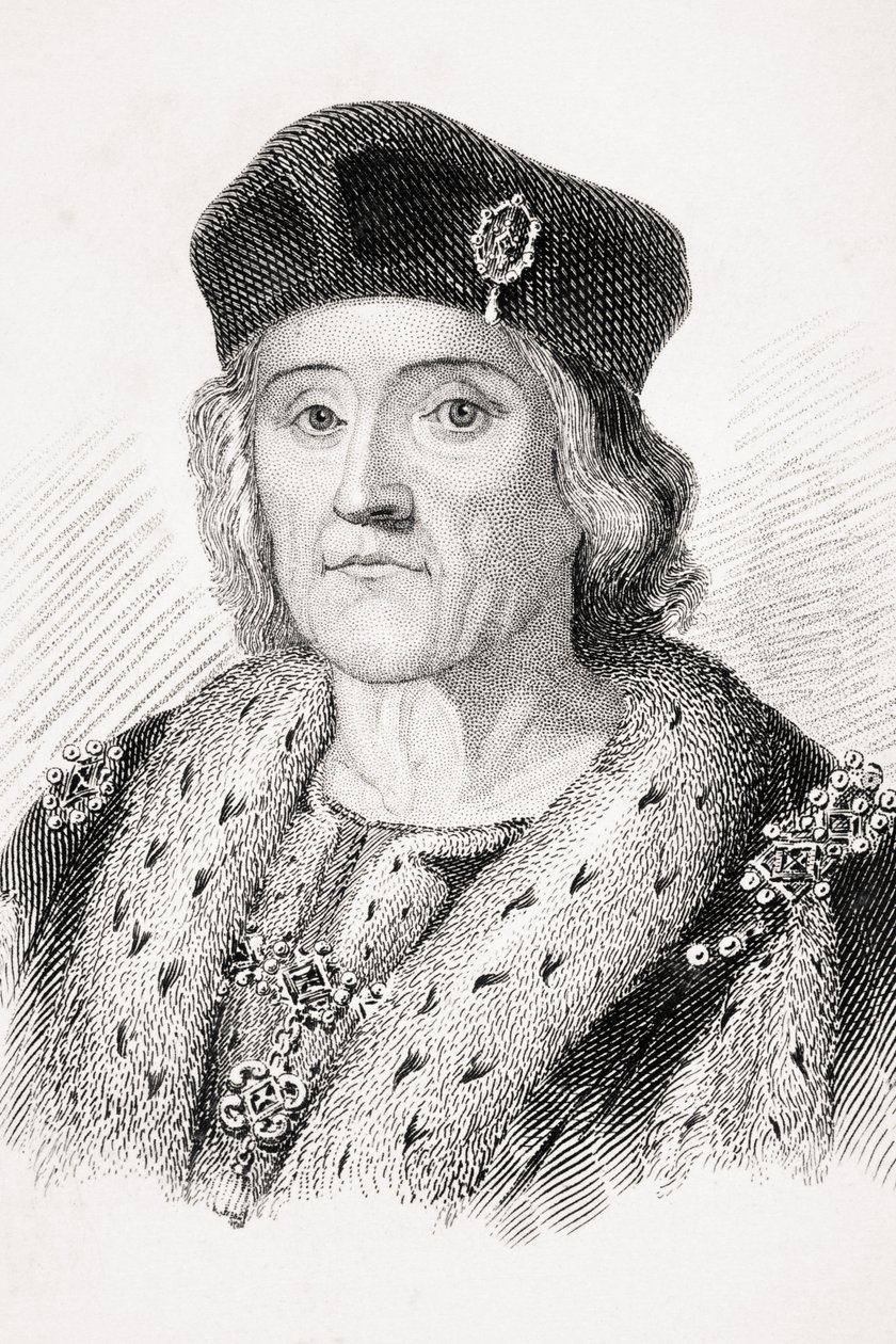 Henry VII av England, illustration från 