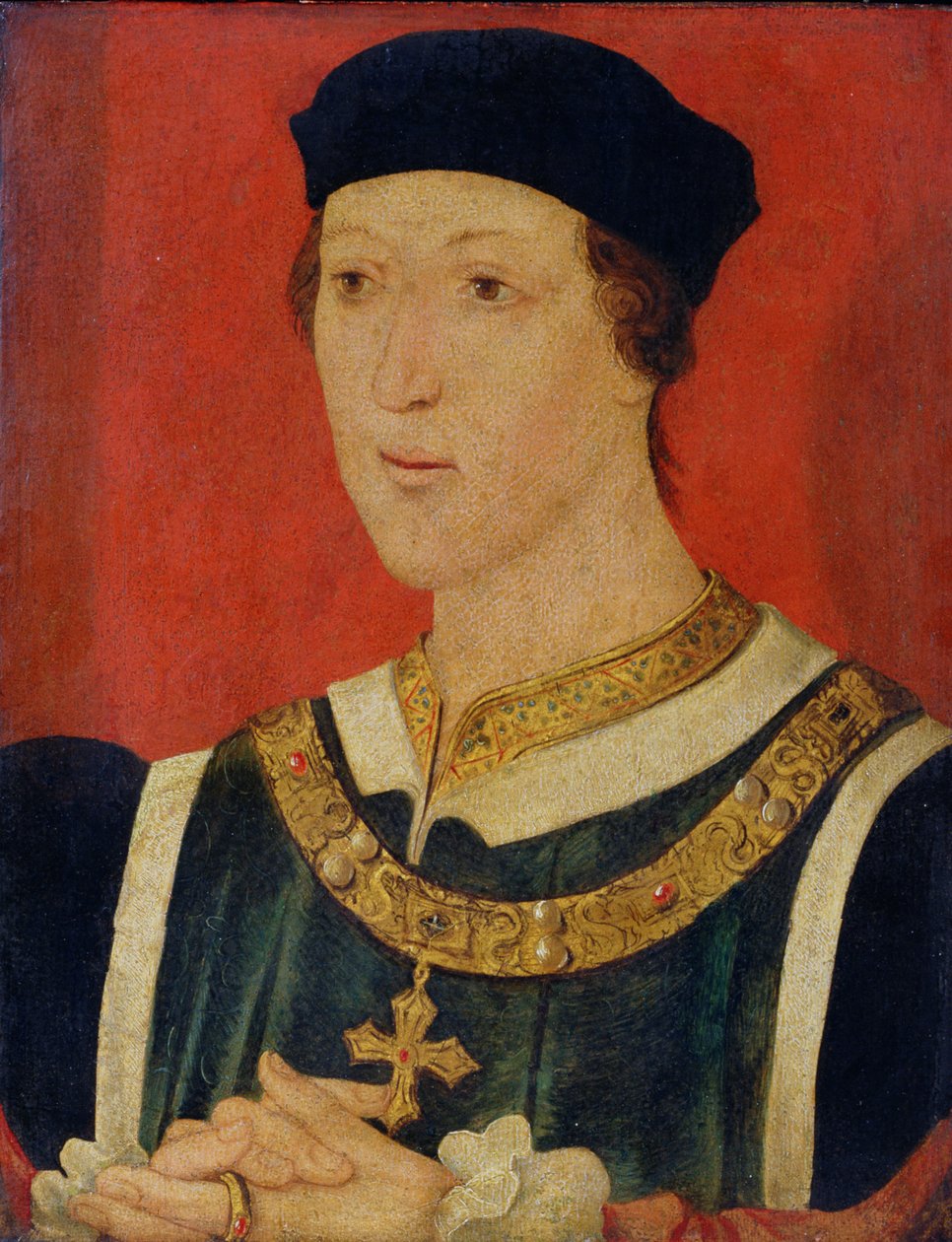 Henrik VI (1421-71) c.1535 (olja på panel) av English School