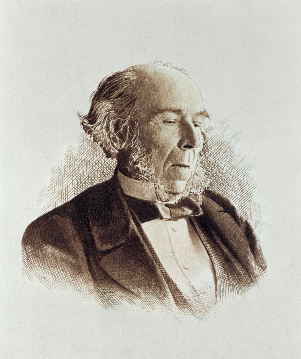 Herbert Spencer (1820-1903) (tryck) av English School