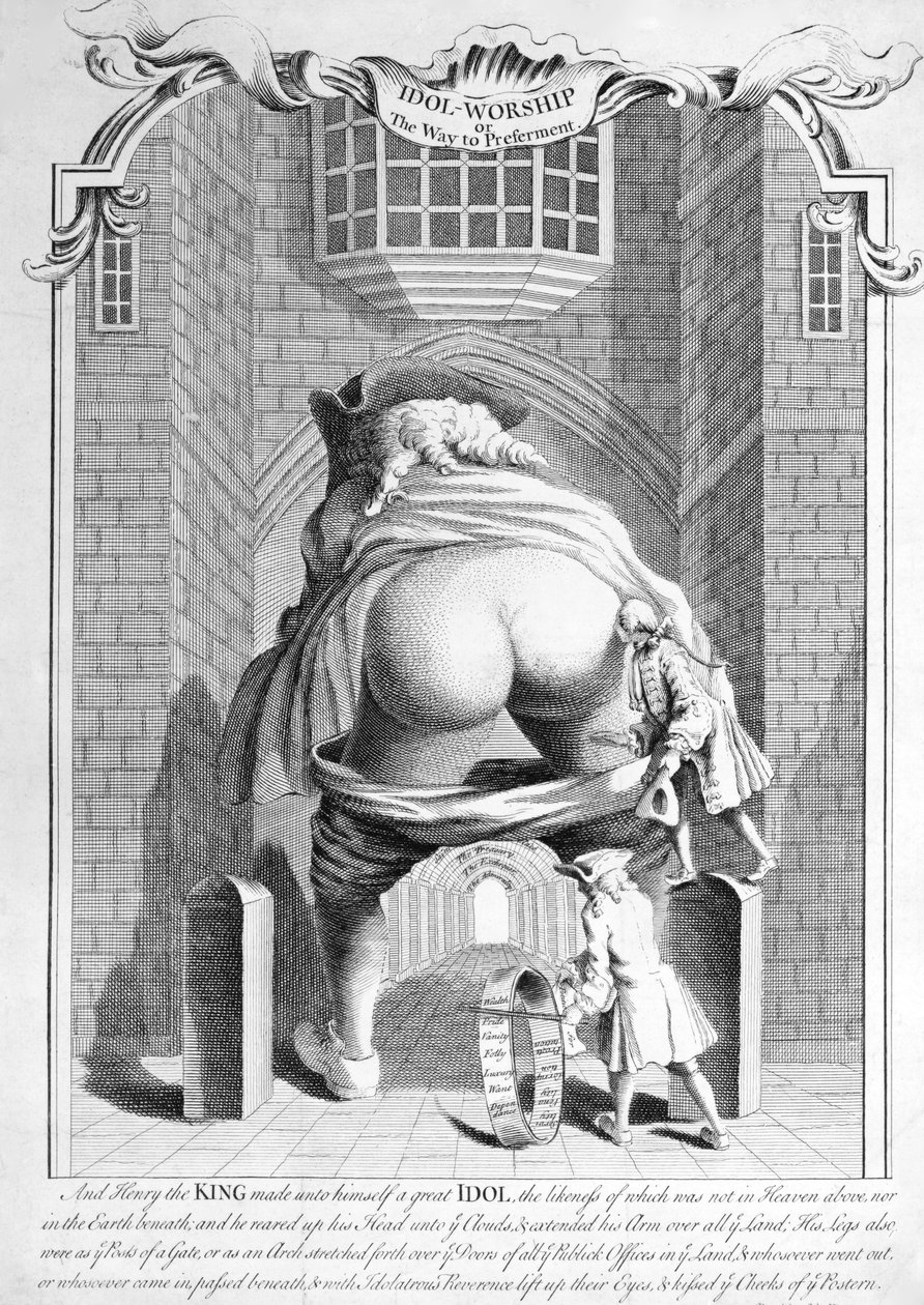 Idoldyrkan eller vägen till preferens, 1740 av English School