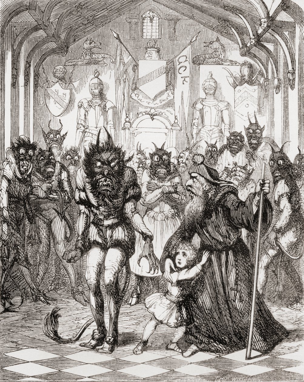 Illustration efter George Cruikshank för dikten 