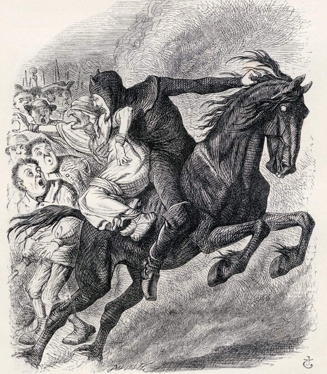 Illustration efter J. Tenniel till dikten 