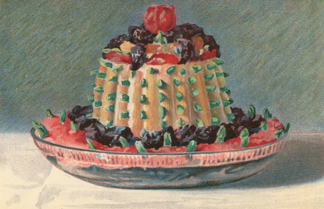 Imperial Tipsy Cake (färglitografi) av English School