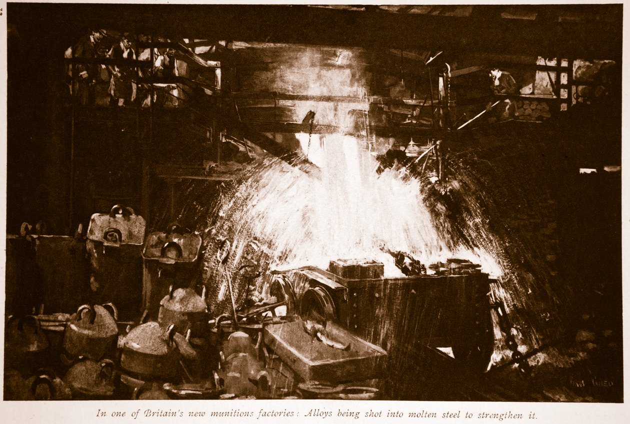 I en av Storbritanniens nya ammunitionsfabriker, 1914-19 av English School