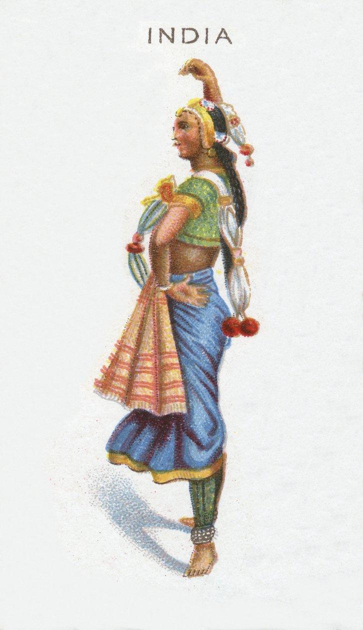 Indien, cigarettkort, 1915 av English School
