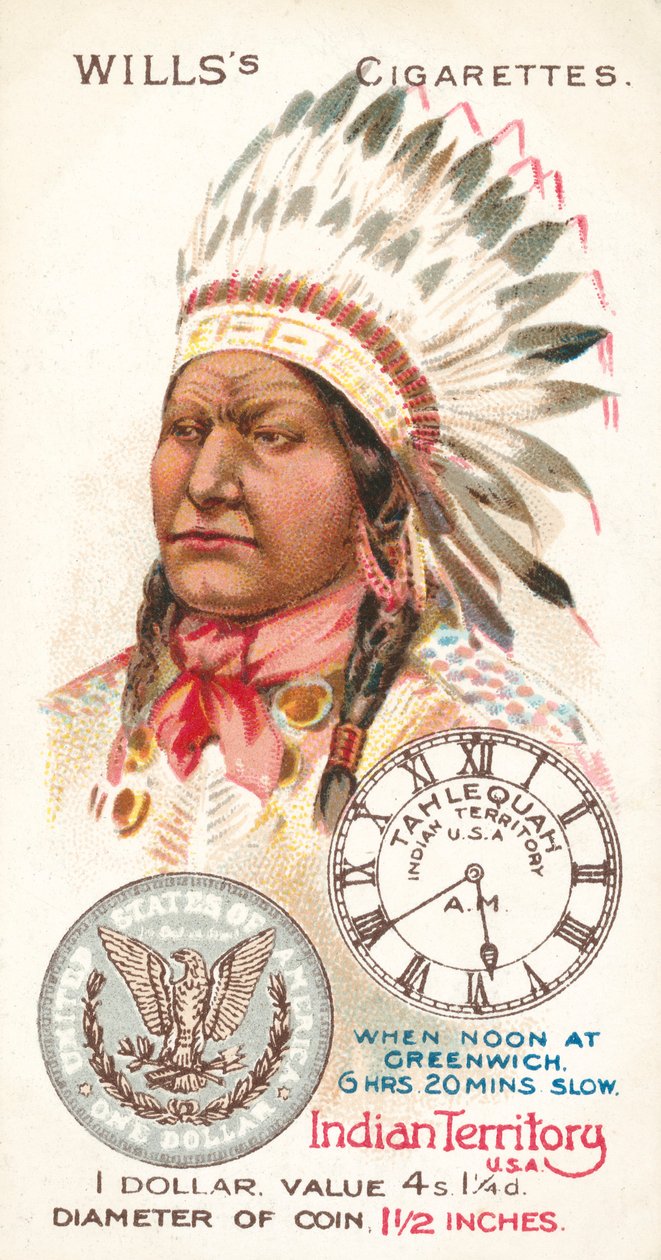 Indian Territory, USA, Dollar (chromolitho) av English School