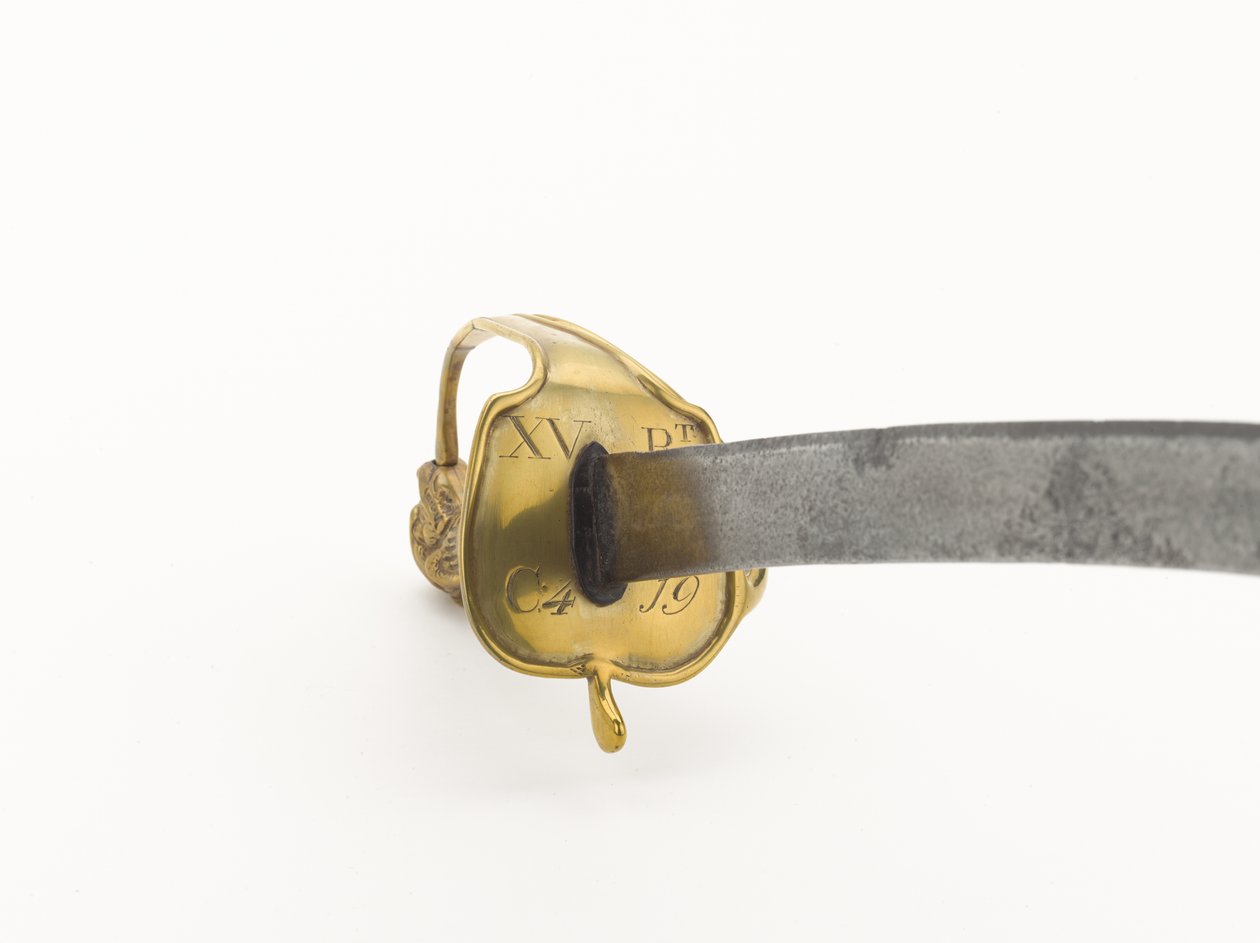 Infanterihängarsvärd märkt till 15:e (Yorkshire East Riding) Regiment, 1790 circa (metall) av English School