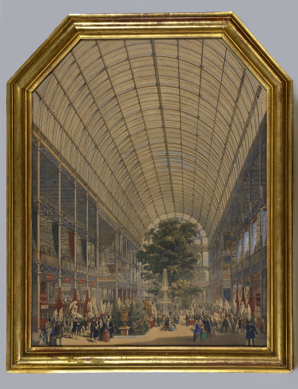 Interiör av Crystal Palace, 1851 av English School