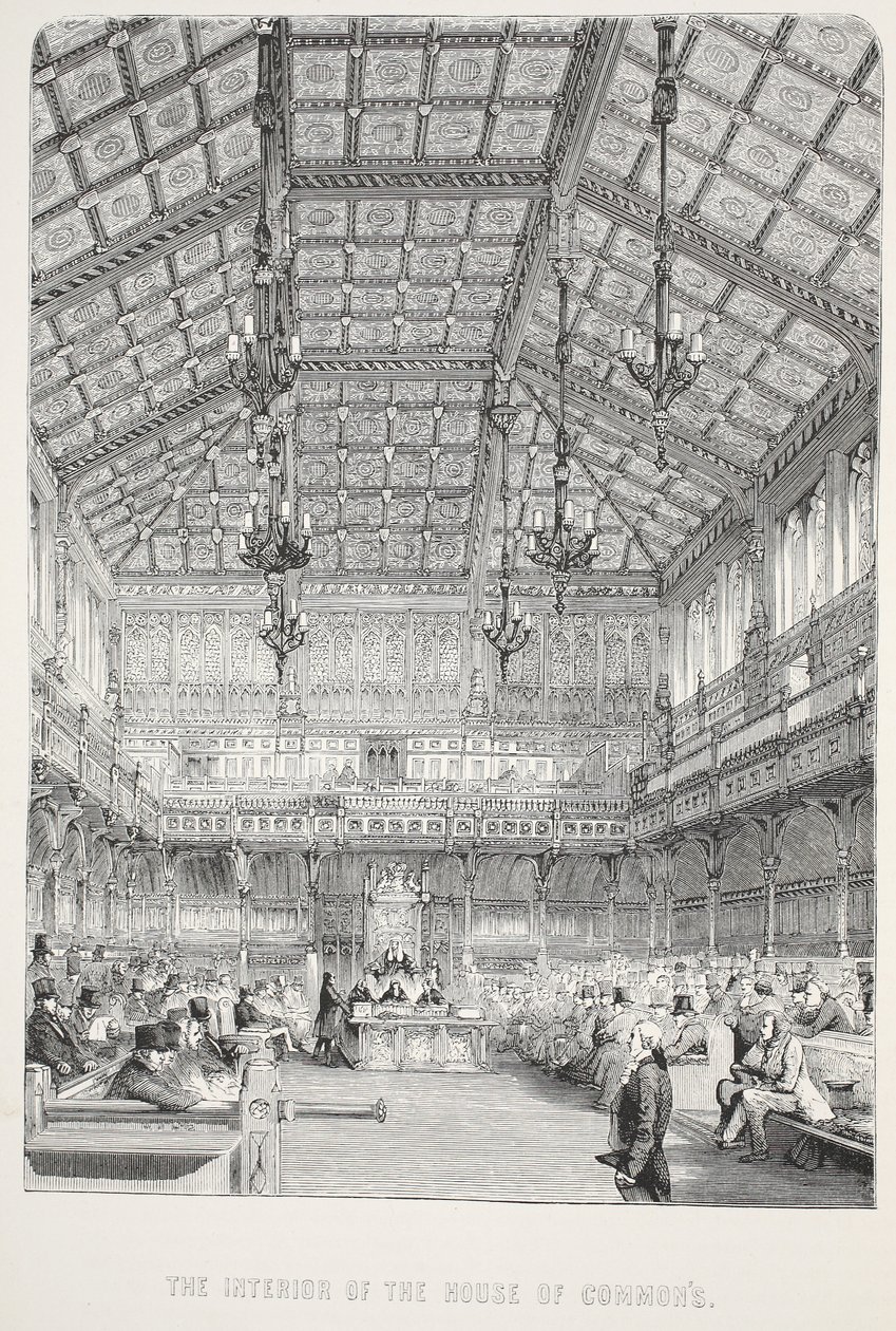Interiör av underhuset av English School