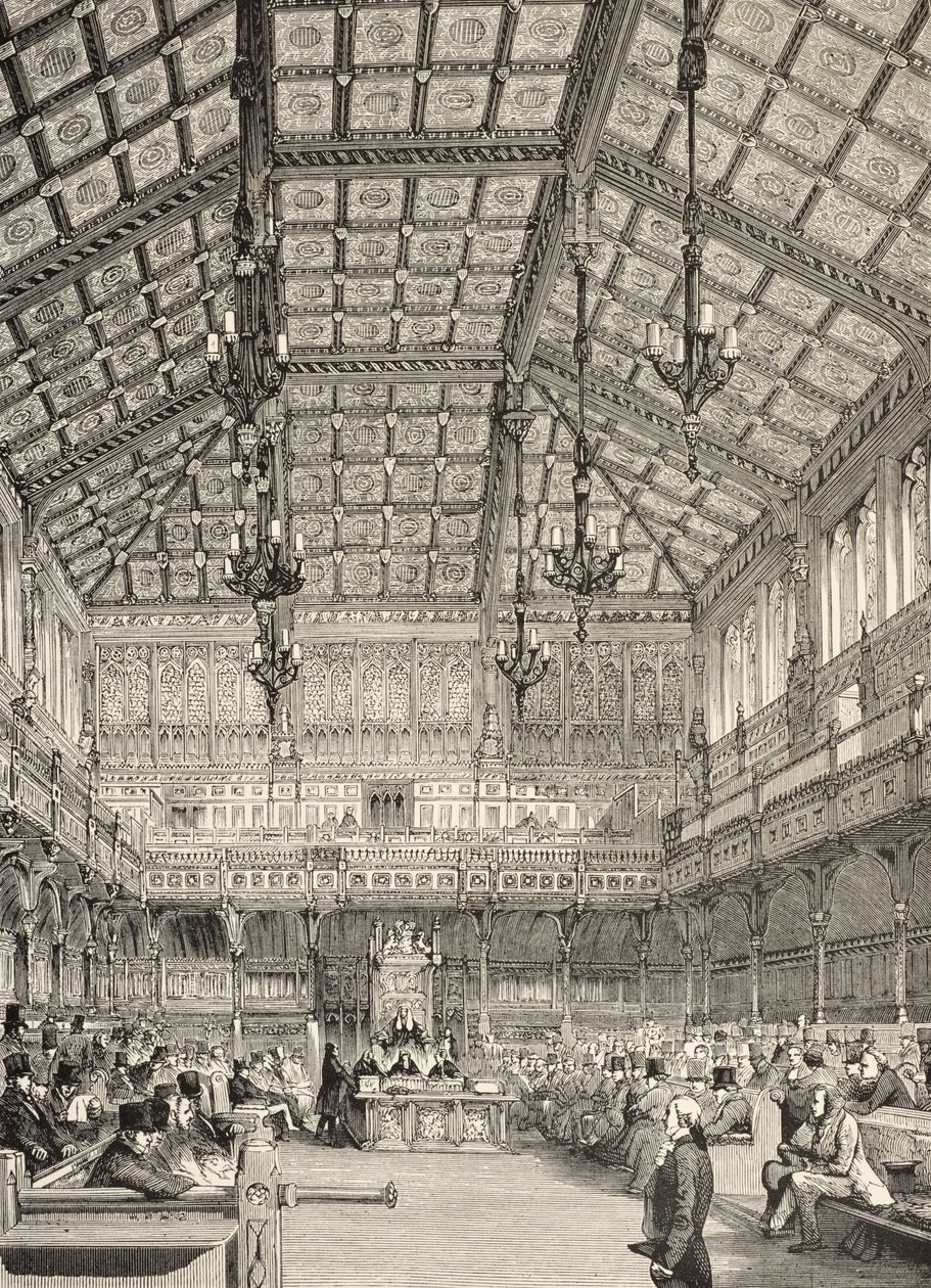 Interior of the House of Commons, fra 