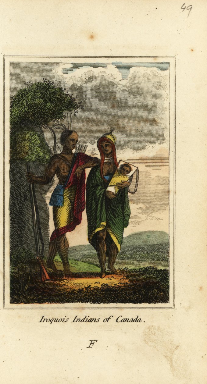 Iroquois indianer i Kanada av English School