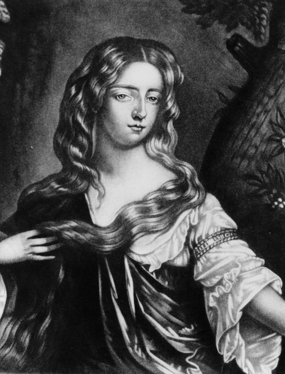 Isabella Duchess of Grafton (1667-1723) Illustration från "Portraits of Characters Illustrious in British History", (mezzotint) av English School