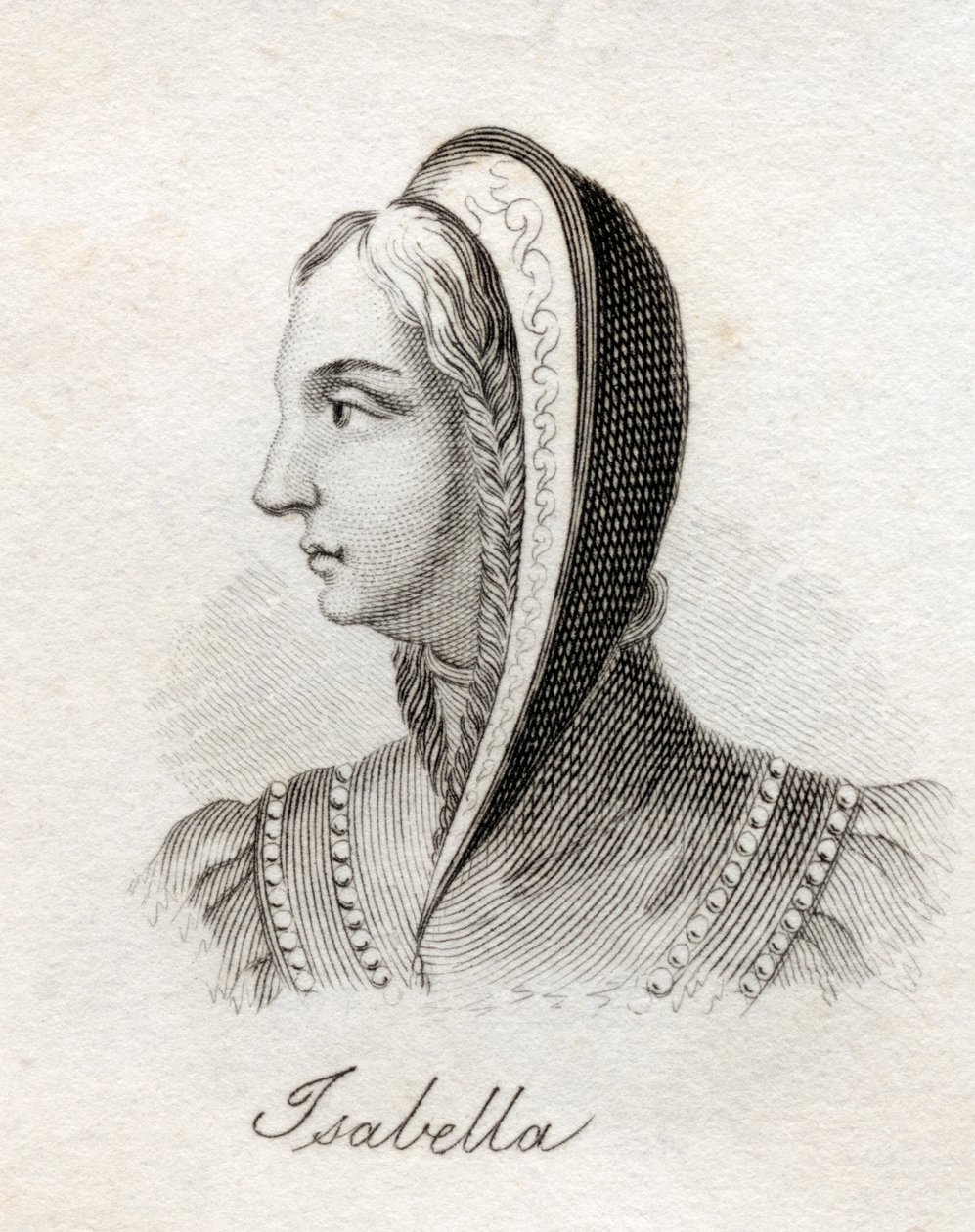 Isabella I, drottning av Kastilien och Leon, från "Crabb