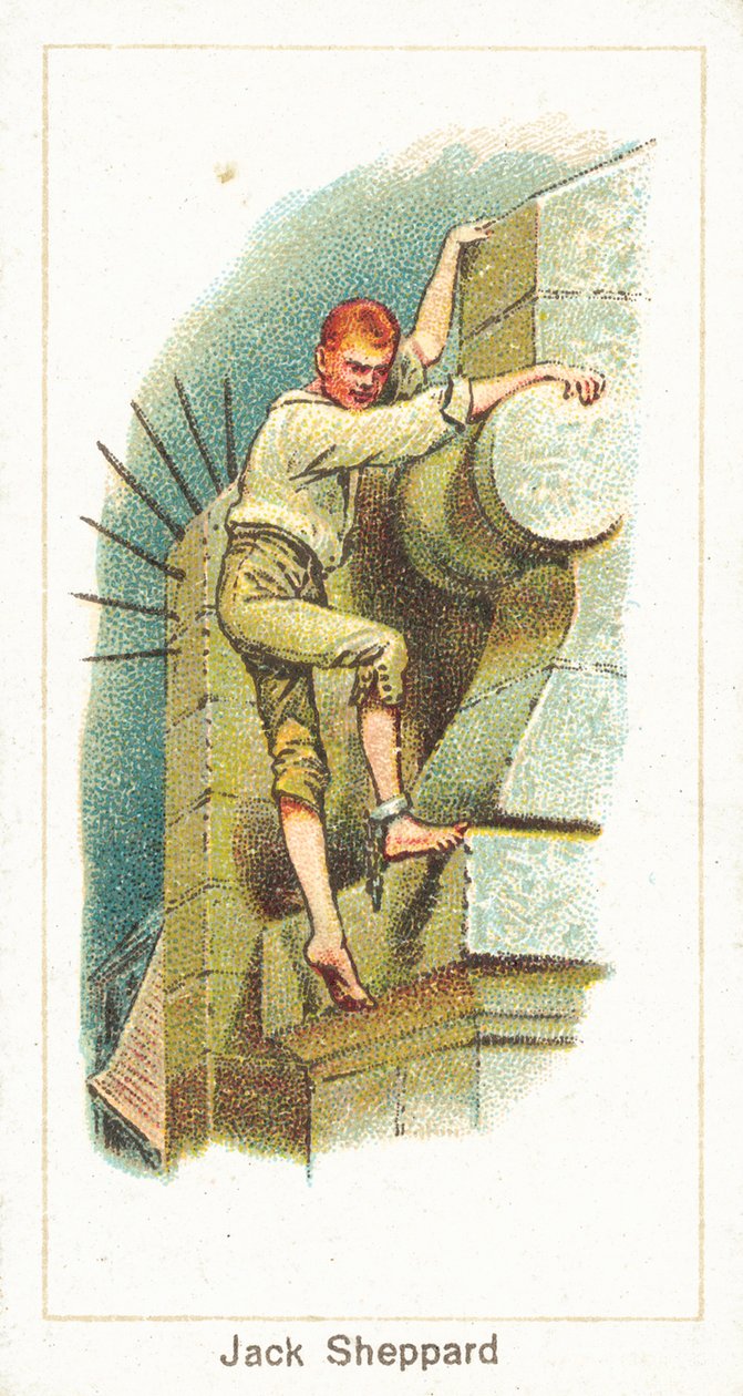 Jack Sheppard (chromolitho) av English School